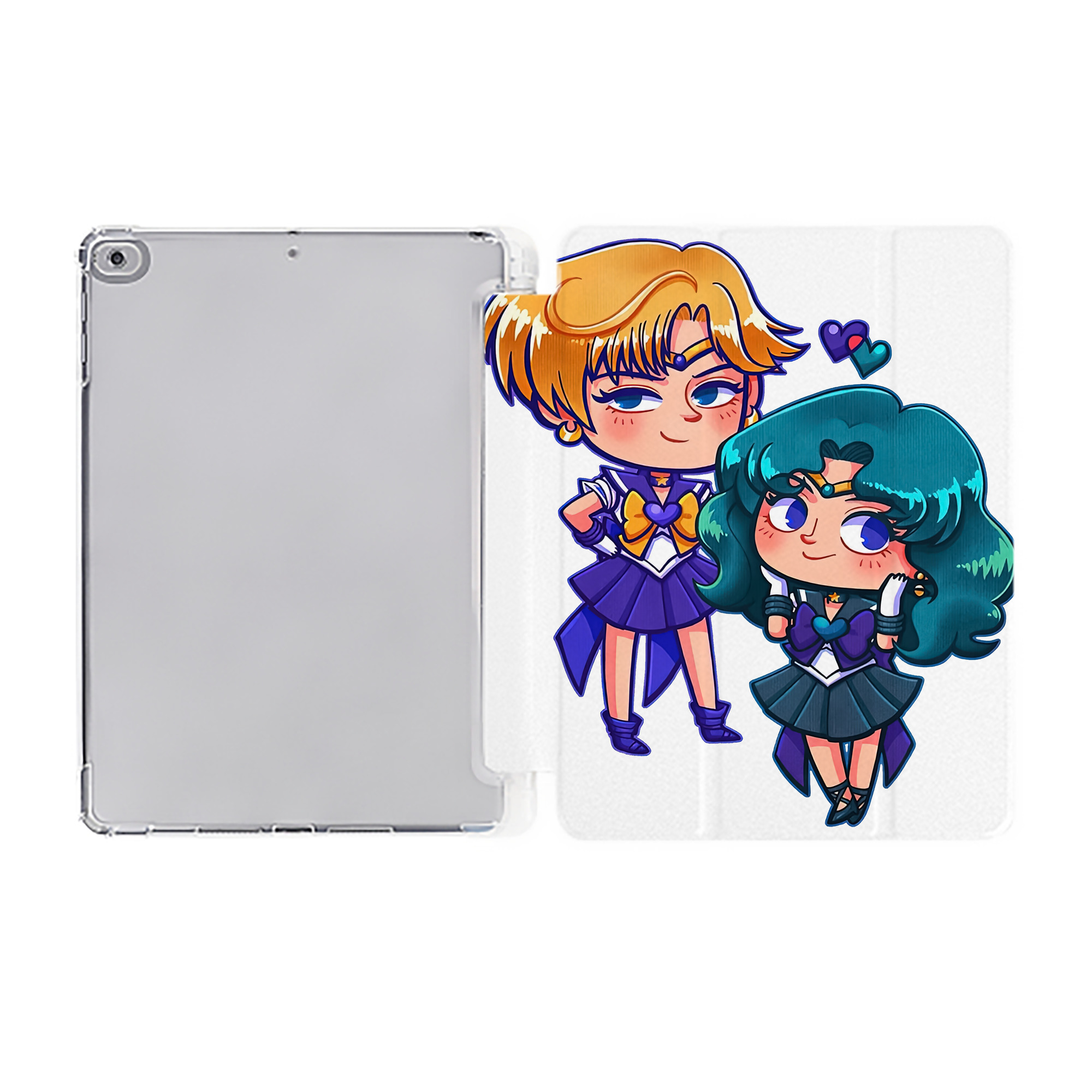 （画像用） 美少女戦士セーラームーン 天王はるか Sailor Moon Tenoh Haruka IPad ケース ペン収納付き 三つ折りスタンド PUレザー×シリコン 対応機種9.5/10.5/10.9インチ